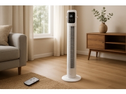 Produktguide testar  [in.tec]® Tornfläkt-Pelarfläkt 40W oscillationsfunktion med fjärrkontroll 